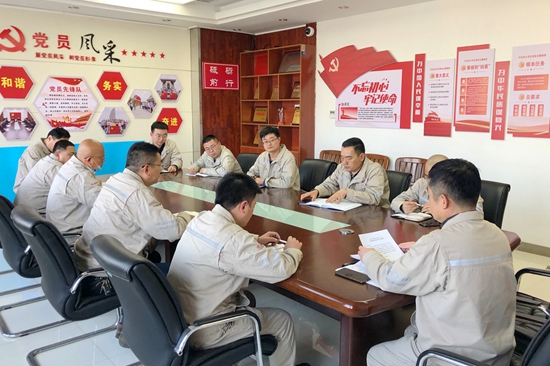 大唐淮北發(fā)電廠開(kāi)展“沖刺四季度，奪取雙勝利”主題黨日活動(dòng)