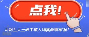 國網(wǎng)南網(wǎng)華能大唐國家能源三峽中核人均薪酬哪家強(qiáng)？