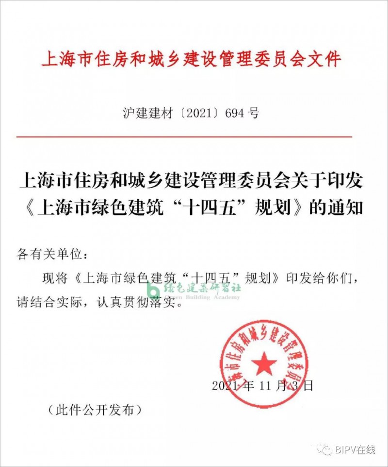 推進(jìn)新建建筑安裝光伏，超低能耗建筑不少于500萬平！