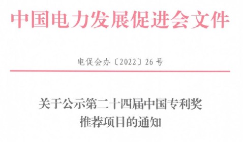 中國電力發(fā)展促進(jìn)會(huì)2022年度科學(xué)技術(shù)獎(jiǎng)擬授獎(jiǎng)