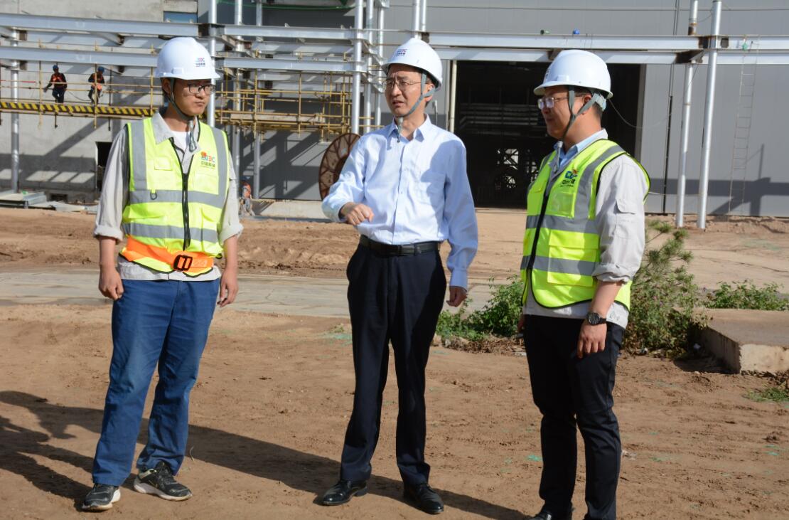 中國能建建筑集團黨委委員、副總經(jīng)理汪公河到正寧百萬項目調(diào)研指導