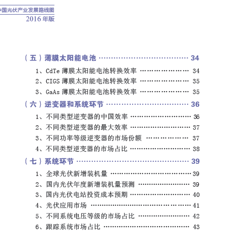 中國(guó)光伏產(chǎn)業(yè)發(fā)展路線(xiàn)圖（2016年版）